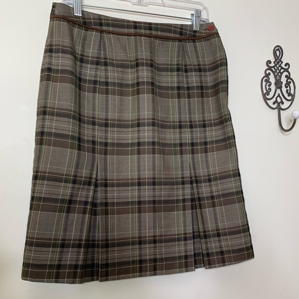 Arnold Palmer Golf Plaid Wool Skirt Sz 6/8